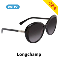 Longchamp Damensonnenbrille, schwarz und braun