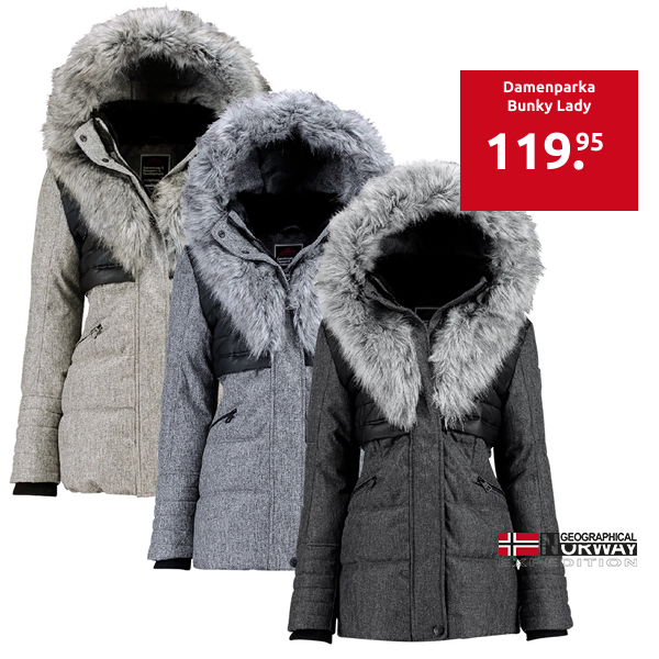 GEOGRAPHICAL NORWAY EXPEDITION Damenparka Bunky Lady, schwarz