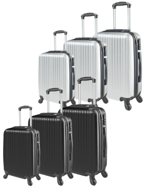 Koffer «Lugano», 3er-Set, schwarz