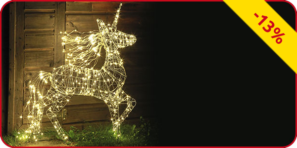 Beleuchtetes Einhorn 450 LED