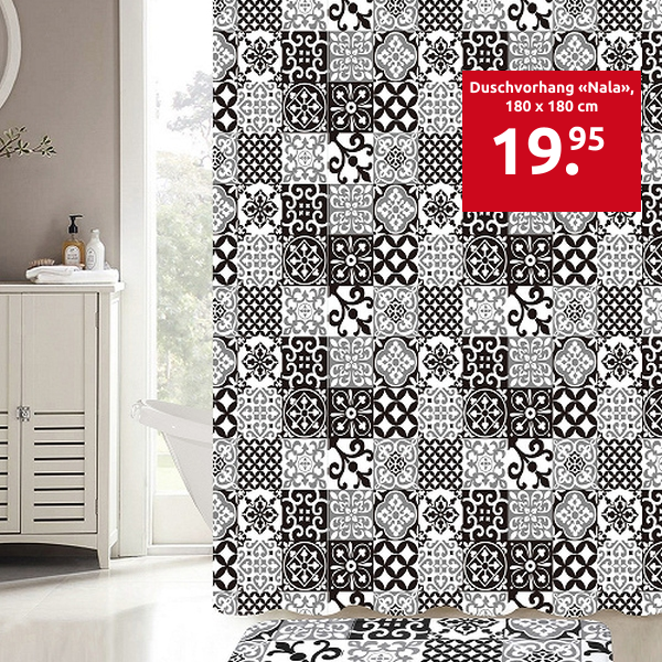 Duschvorhang «Nala», 180 x 180 cm
