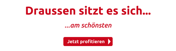 Draussen sitzt es sich...