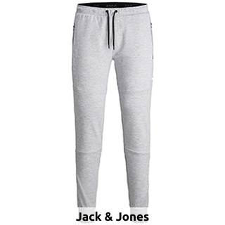 JACK & JONES Jogginghose für Herren, grau meliert