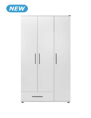 Kleiderschrank «Series», B 103 x H 187 x T 52 cm, weiss