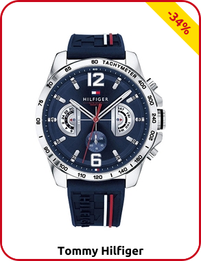 Tommy Hilfiger Herrrenuhr, blau