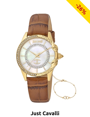 Just cavalli Damenuhr «Celine», braun