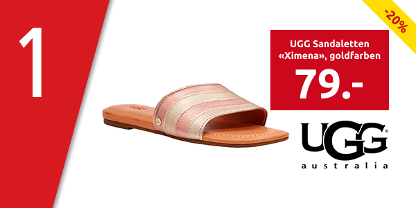 UGG Sandaletten «Ximena», goldfarben
