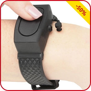 Armband für desinfizierendes Gel, schwarz