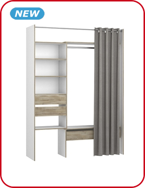 Dressing, ausziehbar, B 102-161 cm