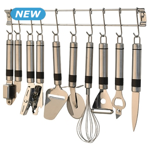 Küchenhelfer-Set aus Edelstahl, 9-teilig