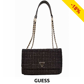GUESS Handtasche «Cessily», schwarz
