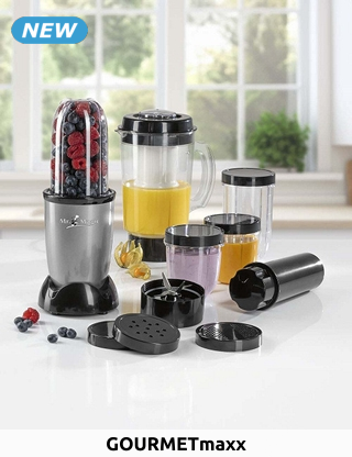 GOURMETmaxx Mixer «Mr. Magic», 9-in-1, 18-teilig