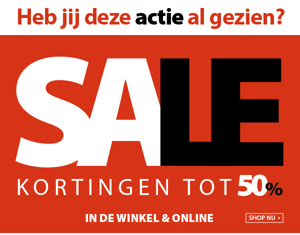 Heb jij onze sale al gezien?