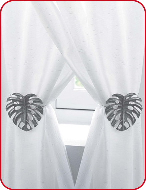 Raffhalter «Palmira», 2 Stück, 10 x 10 cm