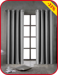 Vorhang 1 pièce, lichtundurchlässig, silber