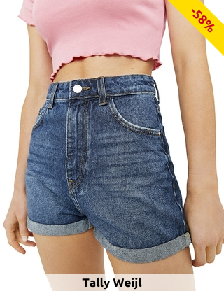TALLY WEiJL Shorts hohe Taille, denim