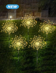 Solarlampen «Feuerwerk», 5er-Set