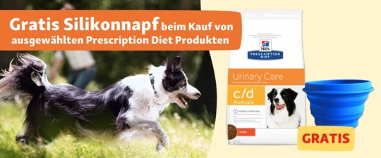 Gratis Silikonnapf beim Kauf von ausgewählten Produkten von Hill´s