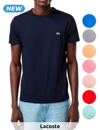 Lacoste T-Shirt für Herren, uni, marine