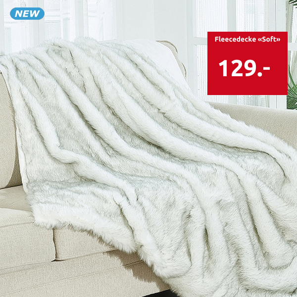 Fleecedecke «Soft», 150 x 200 cm