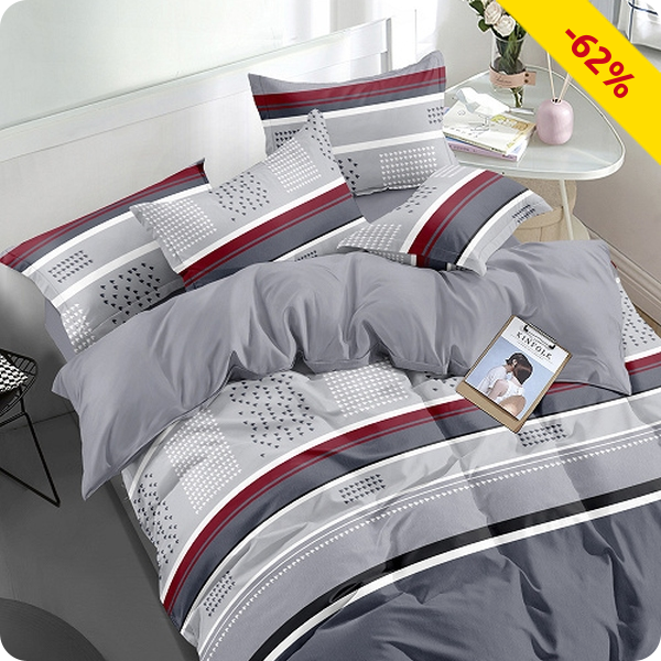 Duvetanzug «Idriss» 160 x 210 cm + Pfulmenanzug 65 x 100 cm