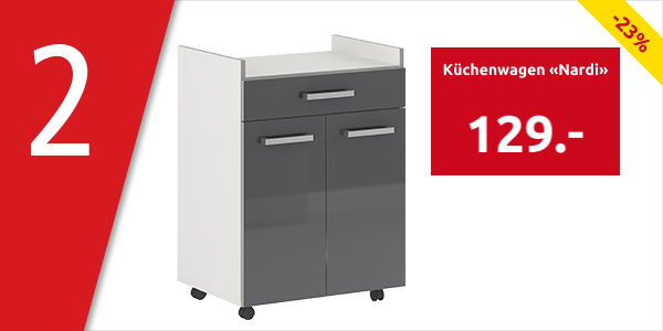 Küchenwagen «Nardi» B 60 x H 81,5 x T 44 cm, grau