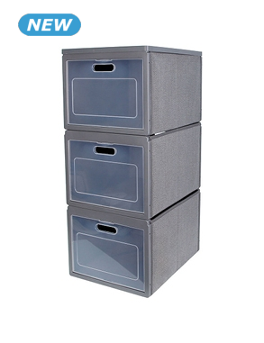 3-teilige Aufbewahrungsbox «Cabibox», grau