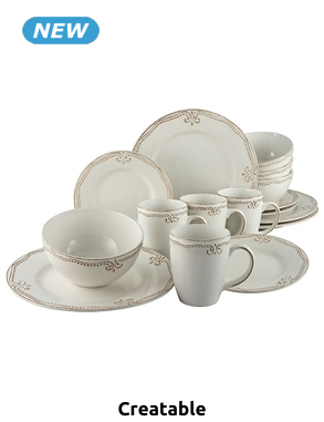 Creatable Kombiservice «Romantic vintage», 16-teilig