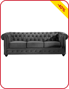 Sofa «Chesterfield», grau