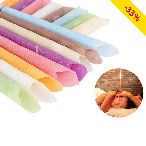 Ohrenkerzen, 32 Stück + 16  Aluminiumenden