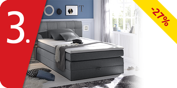 Boxspringbett «Denver», 140 x 200 cm