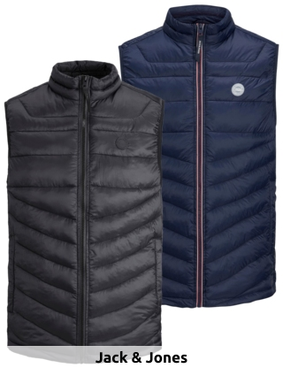 Jack & Jones Steppgilet, schwarz