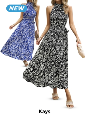 Ärmelloses Maxikleid «Elsa», blau