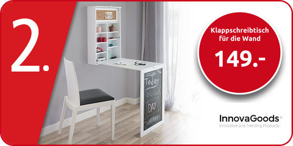 Klappschreibtisch für die Wand