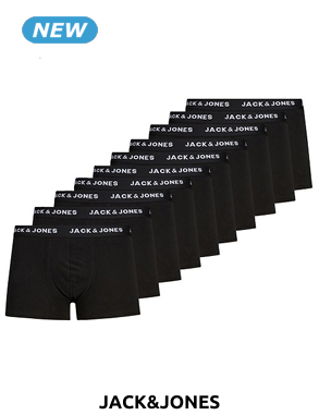 JACK&JONES Boxer «Solid», 10er-Pack, schwarz
