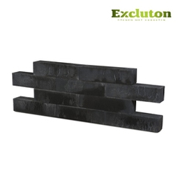 EXCLUTON Muursteen Linia Excellence nero, 15x15x60 cm | HORNBACH