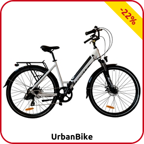 UrbanBike Elektrovelo «Sydney», 38 kg, 2 Rahmengrössen, weiss