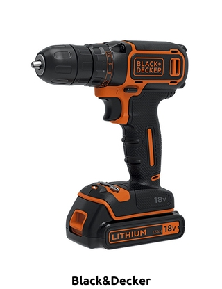 Black & Decker Bohrschrauber « BDCDC18», 18V, Holz und Metall