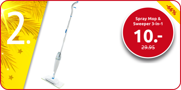 Spray Mop & Sweeper 3-in-1
