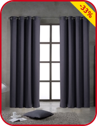 Vorhang 1 Stück, lichtundurchlässig, anthrazit