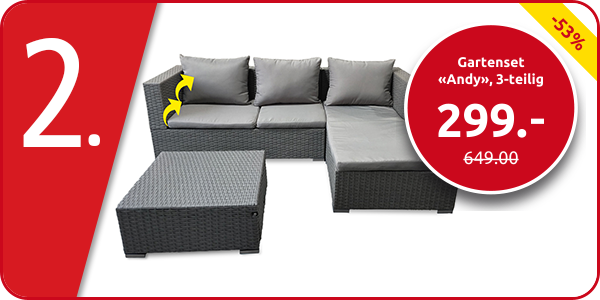 Gartenset «Andy», 3-teilig