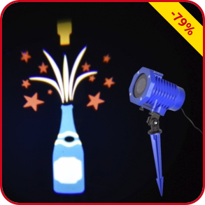 LED-Strahler 7-in-1 mit 7 verschiedenen Motiven