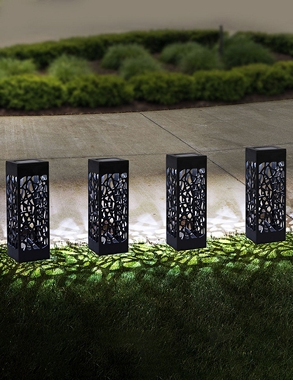 Solarlampe «Cube», 4 Stück