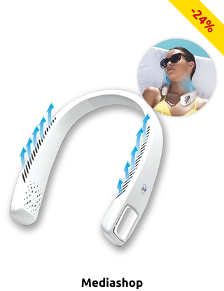 Tragbarer Nackenventilator «Cool 2 Go», Länge verstellbar 15 - 42 cm