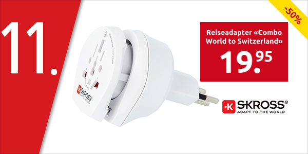 SKROSS Reiseadapter «Combo World to Switzerland»