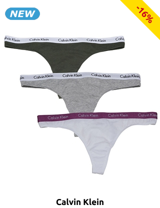 Calvin Klein Damen-Slips, 3er-Pack, schwarz + weiss + fuchsia