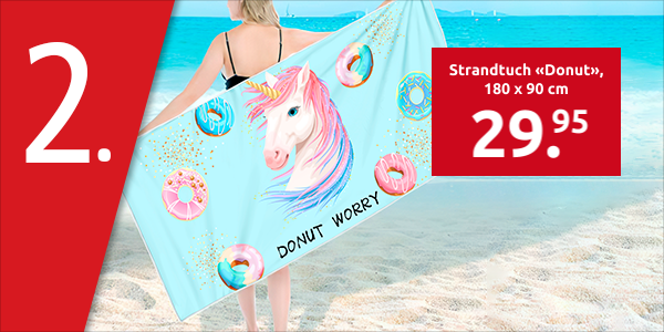 Strandtuch «Donut», 180 x 90 cm