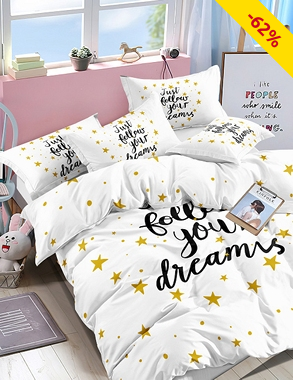 Garnitur «Dream» 200 x 210 cm + 2 Kissenbezüge 65 x 65 cm