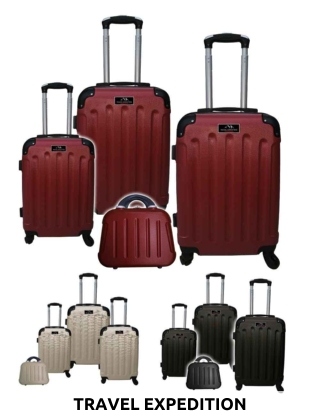 TRAVEL EXPEDITION Kofferset «Star», 4-teilig, rot