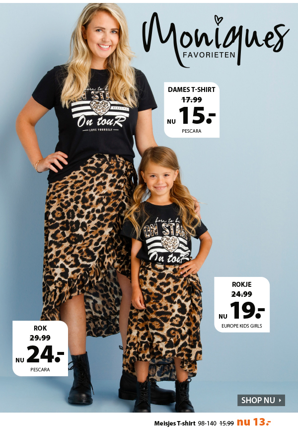 Kinder T-shirt en rok - ook vekrijgbaar voor dames!